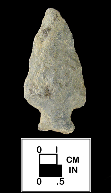 Susquehanna Broadspear point from the Heise Collection 18BA218-1.